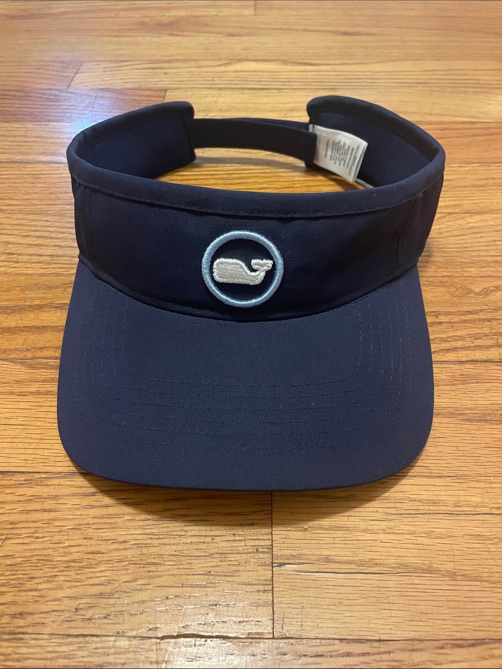Vineyard Vines Navy Blue Classic Whale Logo Adjustable Visor Golf Tennis